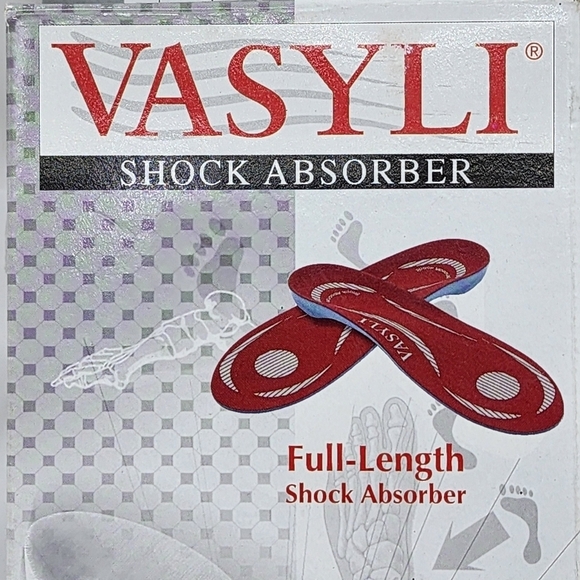 Vasyli Unisex Full-Length Shock Absorber Custom Orthotics - S - Picture 9 of 13